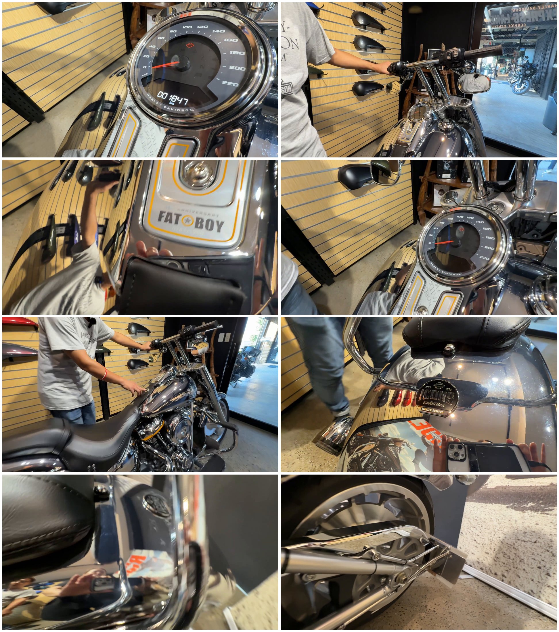 グレイゴースト メーター ハンドル タンク リアフェンダーのディテール 8カット