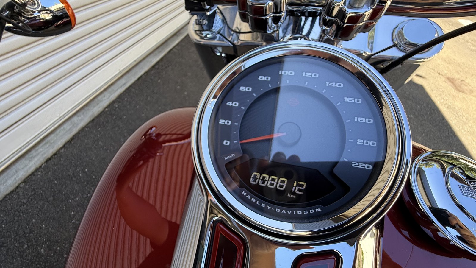 ファットボーイ 120周年アニバーサリー メーター 走行8812km